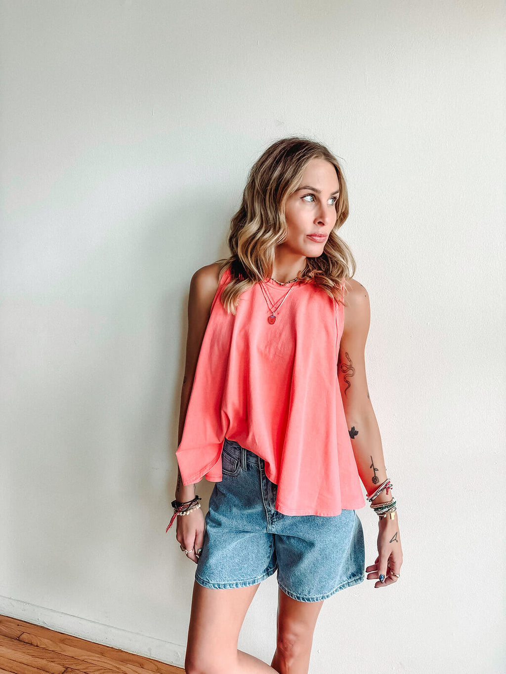 (取寄) フリーピープル レディース ウィー ザ フリー ハイアリア ティー Free People women We The Free Hialeah Tee Radiant Watermelon We The Free Dahlia Tee | Free People