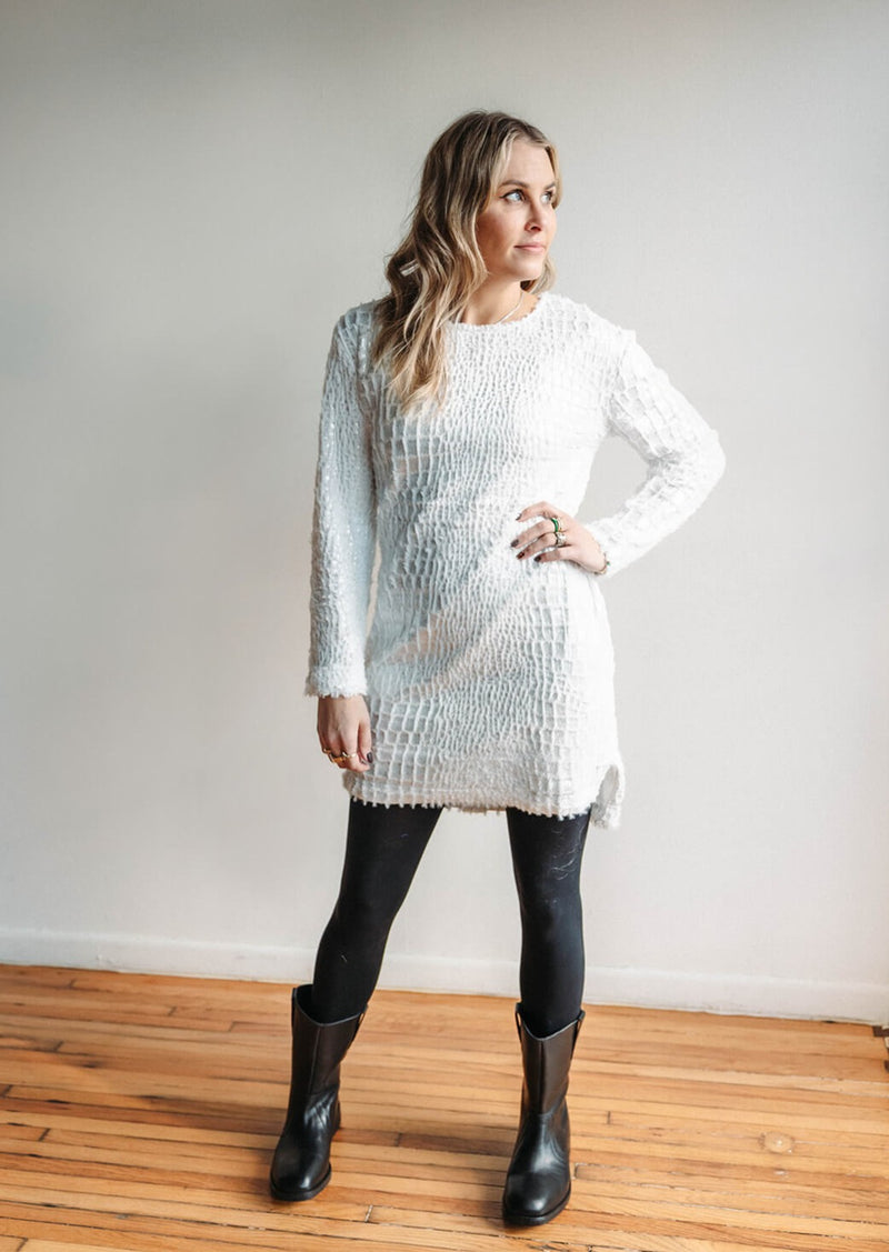 arlo-dear-john-carol-foil-dress-white-opal-velvet
