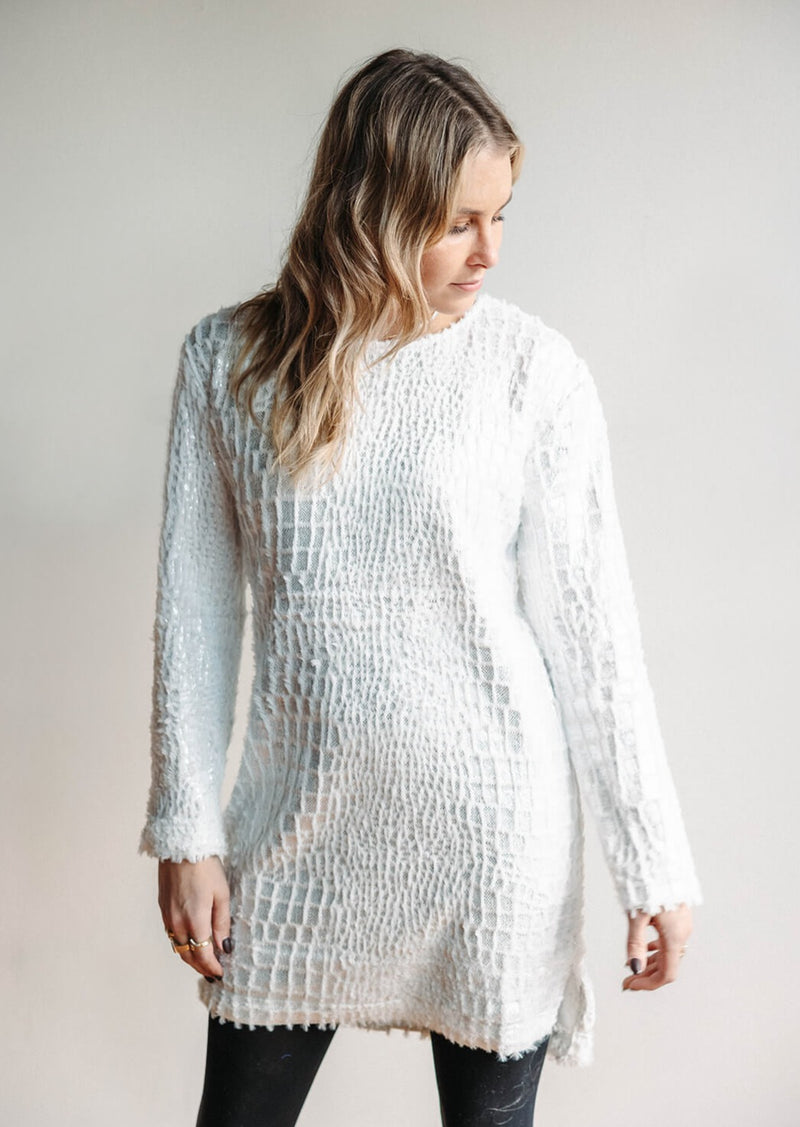 arlo-dear-john-carol-foil-dress-white-opal-velvet
