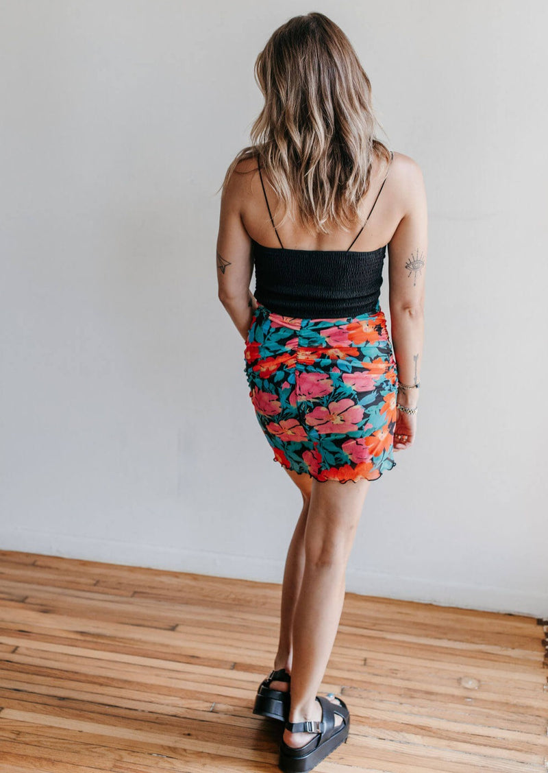 arlo-vintage-tropics-ruched-mini-skirt