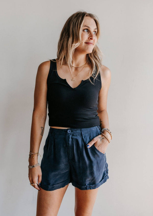 arlo-sadie-sage-navy-bella-cuffed-shorts
