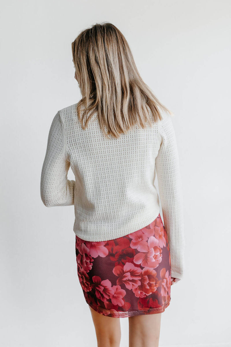 Flora Mesh Mini Skirt