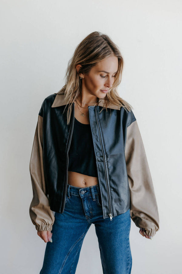jada-black-vegan-leather-canvas-bomber-jacket