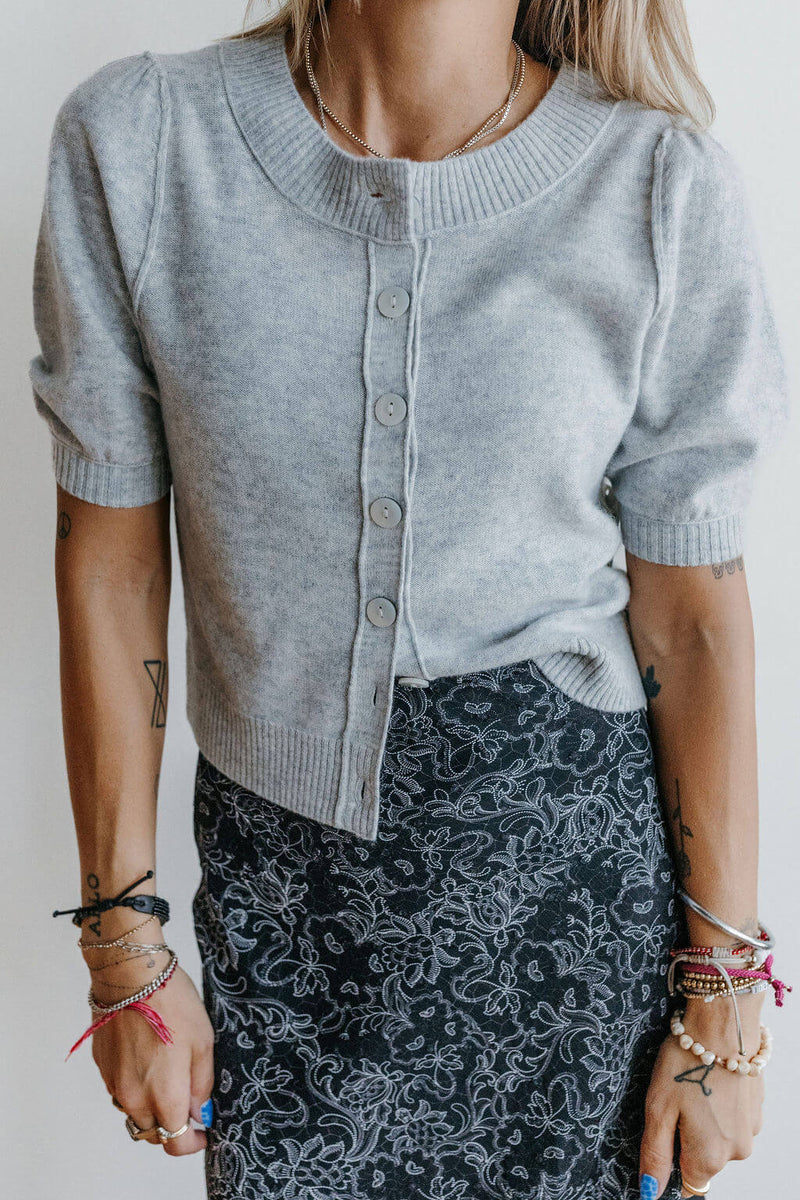 フリーピープル Free People Isla Solid Cardi レディース Sweaters Mineral Grey Free People Isla Solid Cardi in Mineral Grey – Shop Arlo