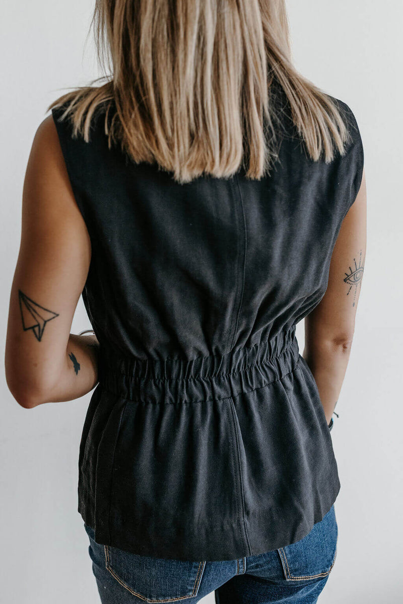arlo-black-cinched-waist-vest