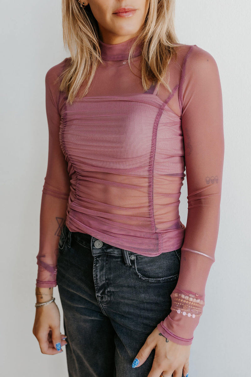 arlo-project-social-t-just-float-ruched-mesh-top-with-tank