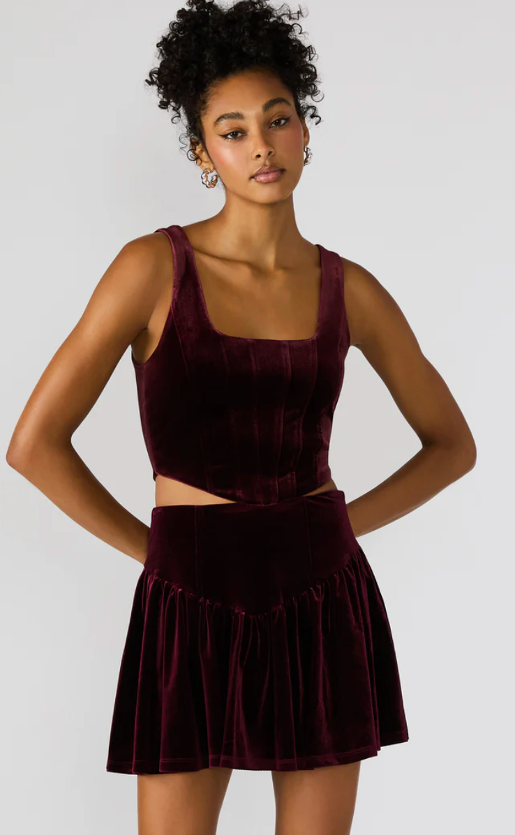 Steve Madden Aryanna Top Wine