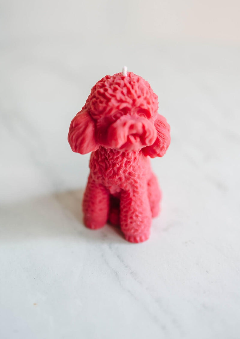 arlo-pink-poodle-candle