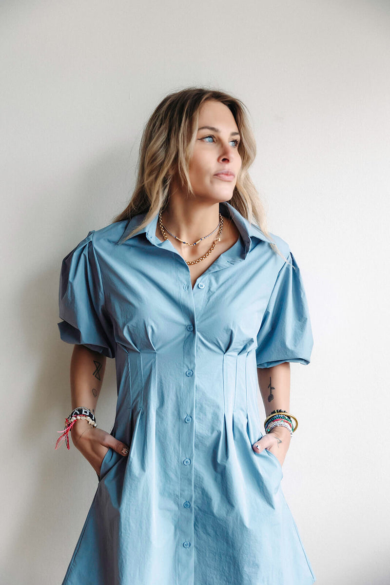 Bishop + Young Jacqueline Bubble Sleeve Dress