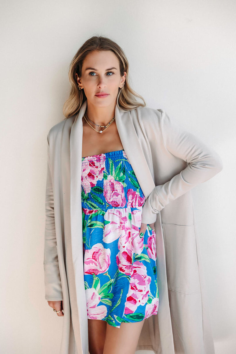 Sadie + Sage Technicolor Wrapped Front Romper
