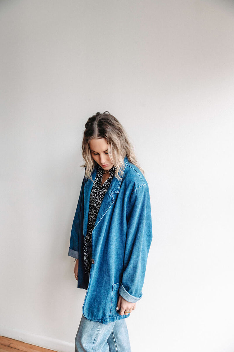 Vintage Denim Blazer
