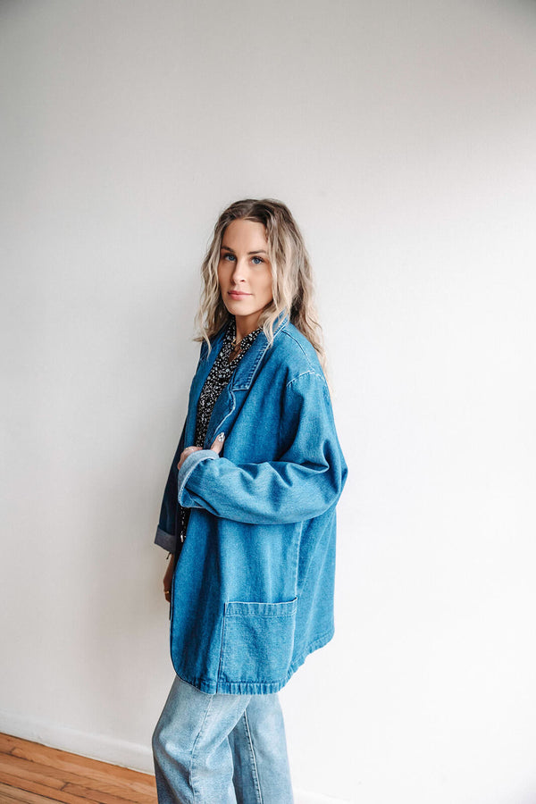 Vintage Denim Blazer