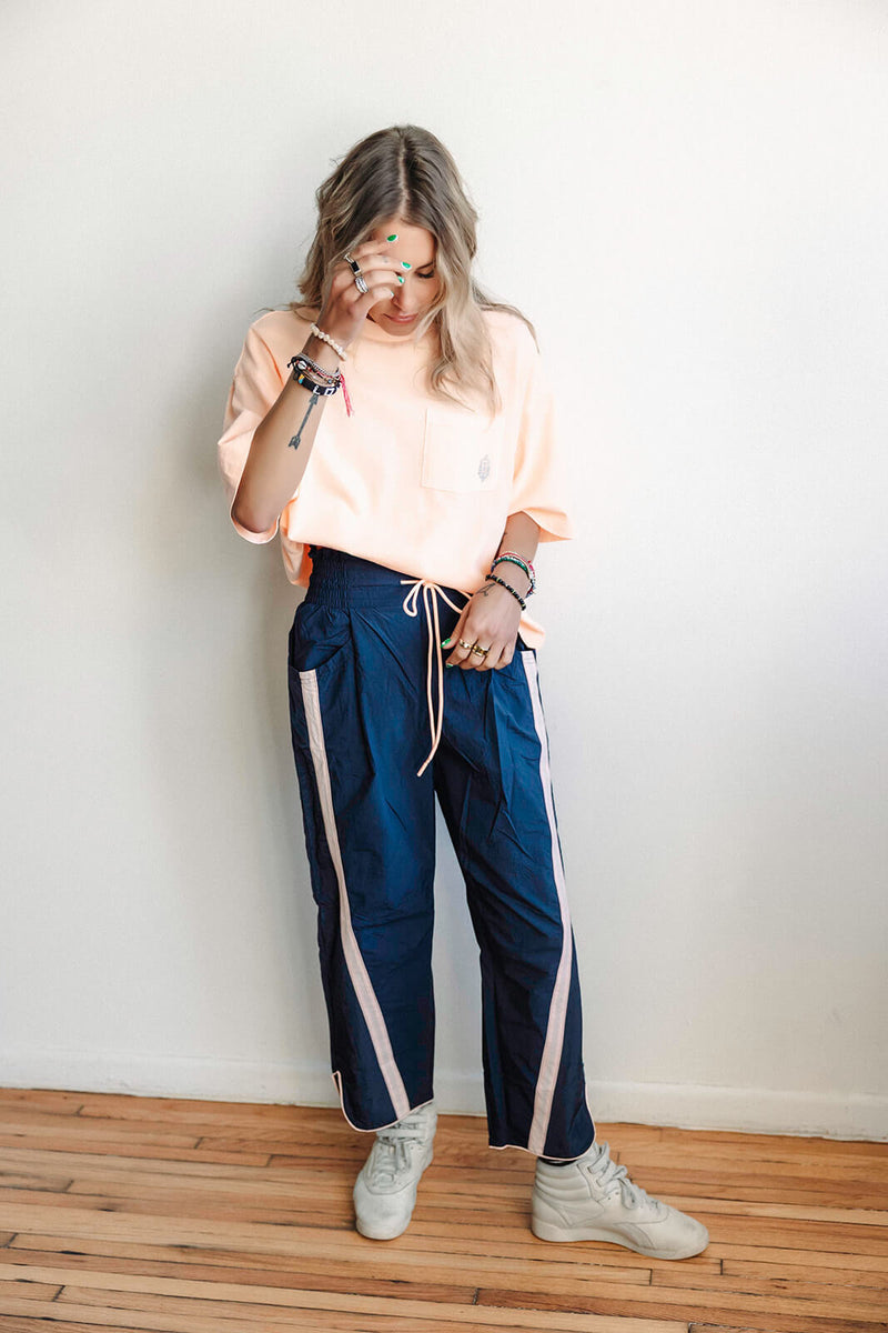 Free People Movement Champ Is Here Pant Midnight Navy/Pastel