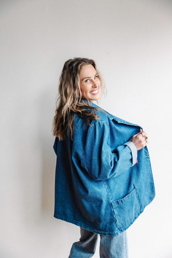Vintage Denim Blazer