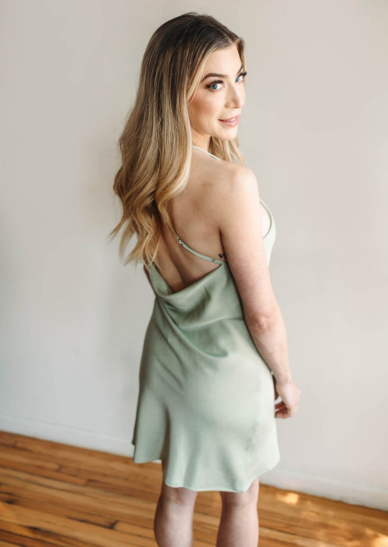 arlo-artist-aura-mini-cowl-back-sage-dress