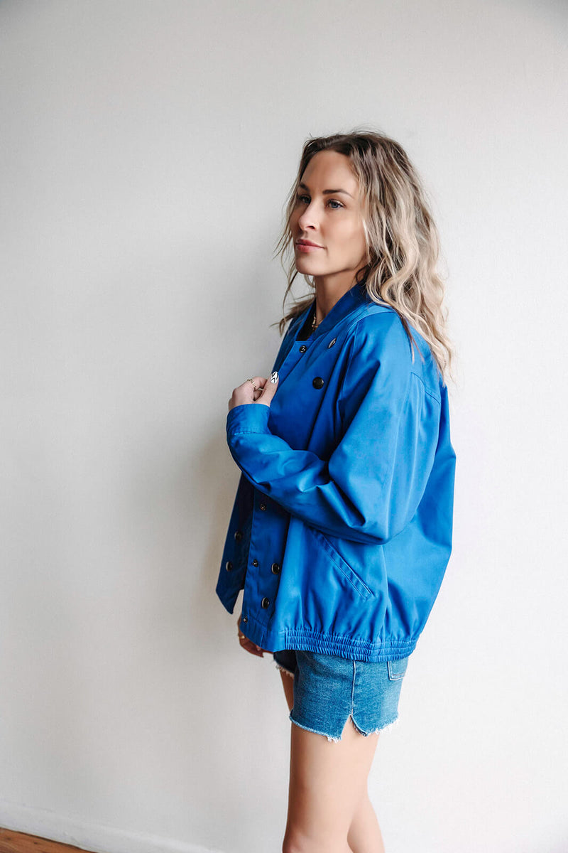 Vintage Cobalt Blue Jacket