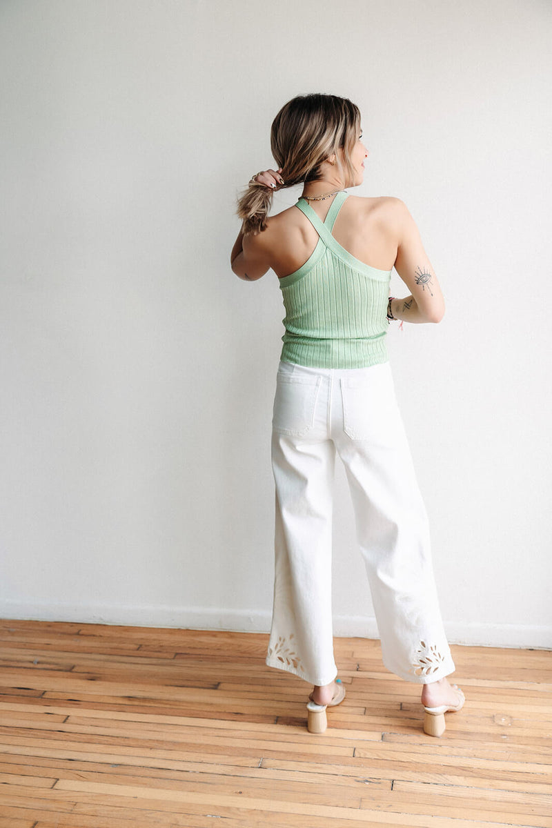 arlo-nkn-green-ribbed-halter-top
