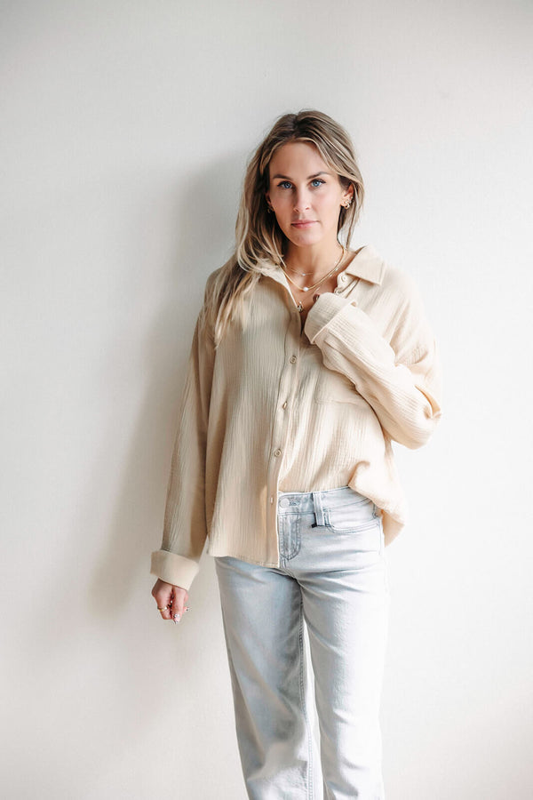 arlo-slessa-gauze-top-khaki