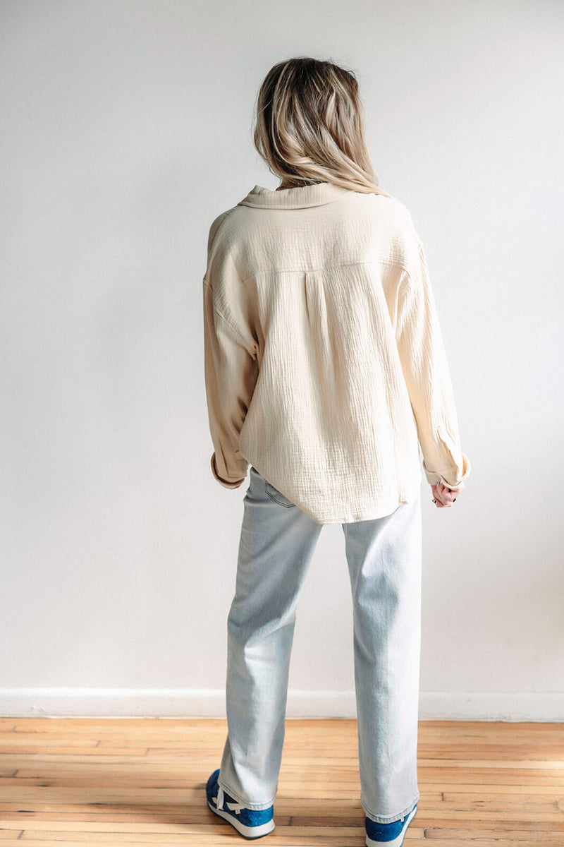 arlo-slessa-gauze-top-khaki