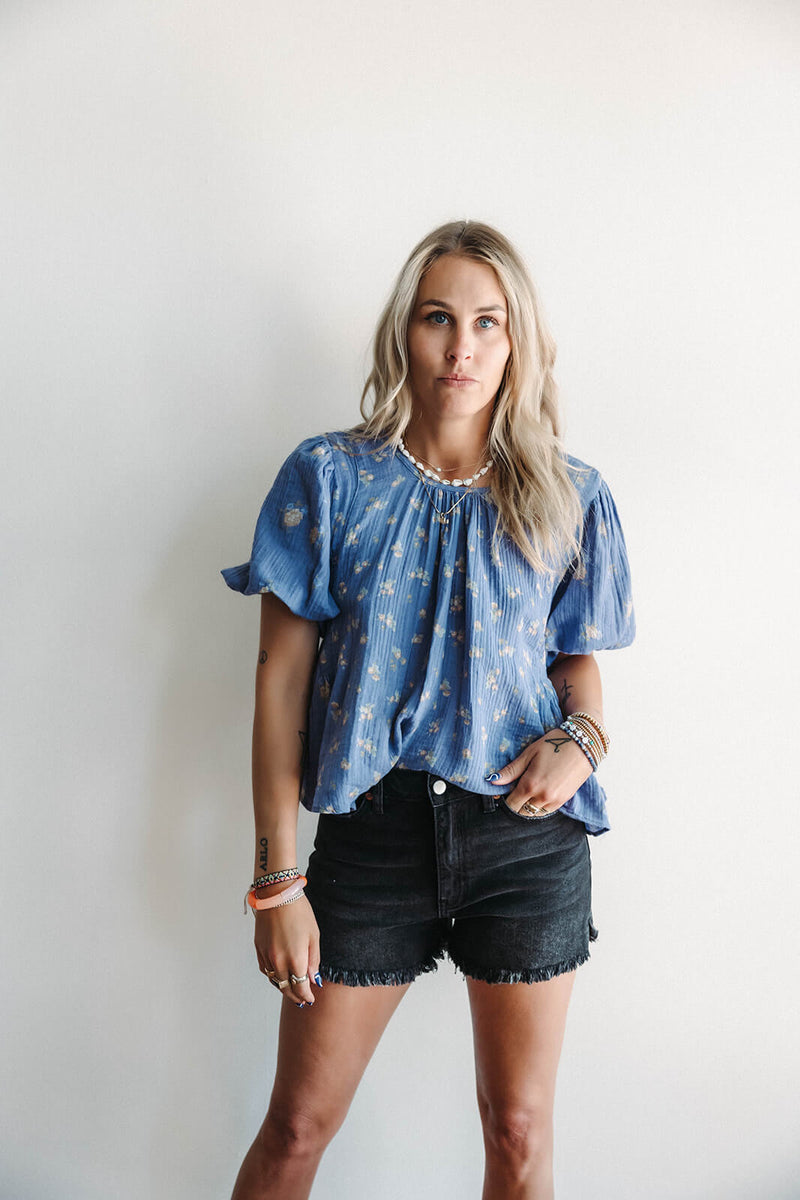 Free People Chloe Printed Top