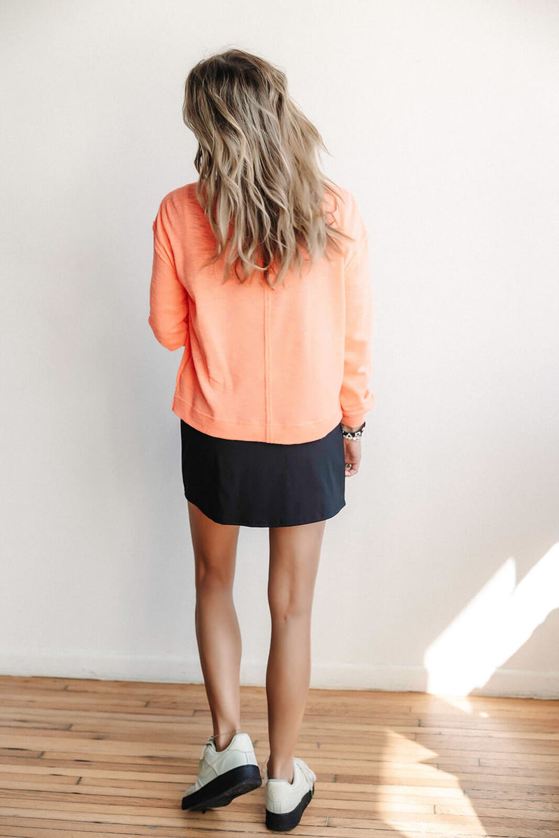 Dex Coral Crew Long Sleeve