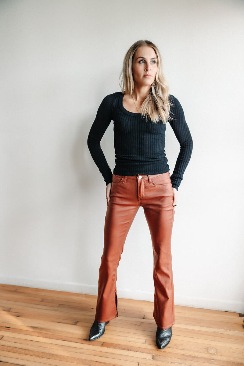 arlo-dear-john-jaxtyn-bootcut-midrise-jeans-cognac