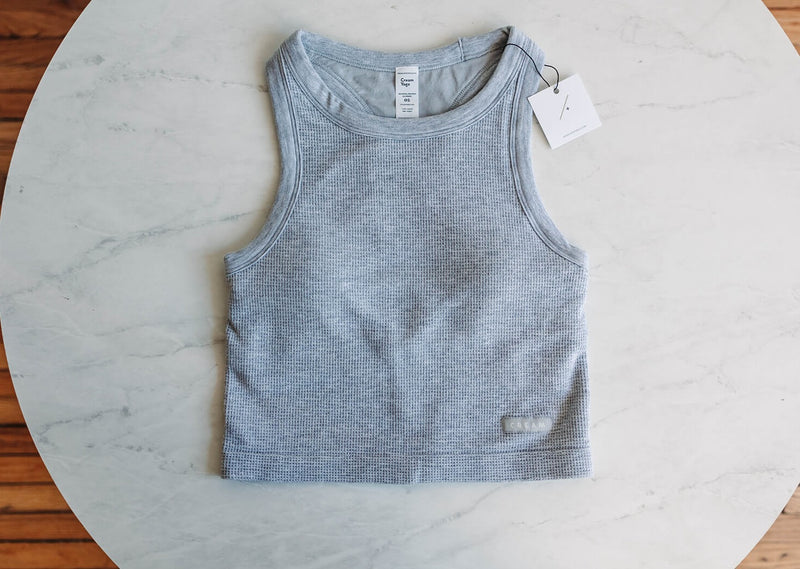 Cream Yoga Bra Tank